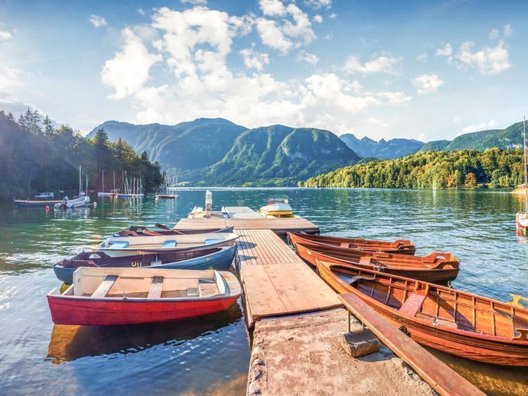 Bohinj See, Hundestrand Slowenien