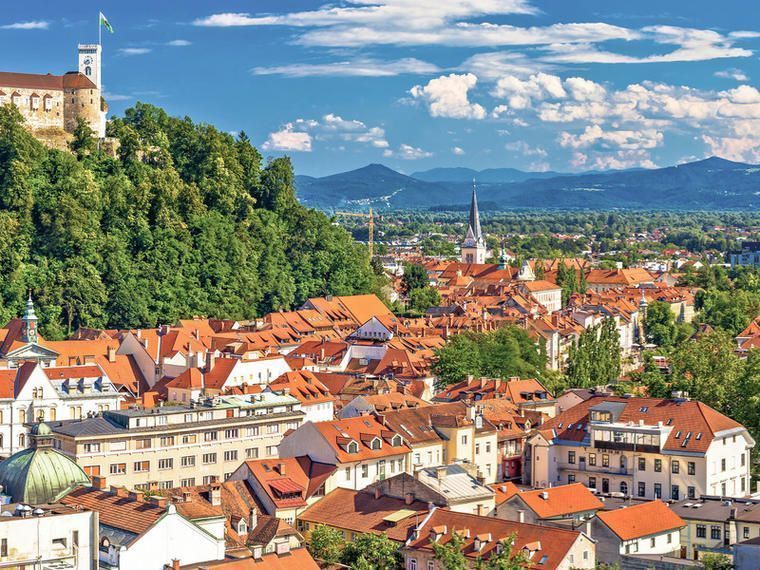 Aussicht über Ljubljana