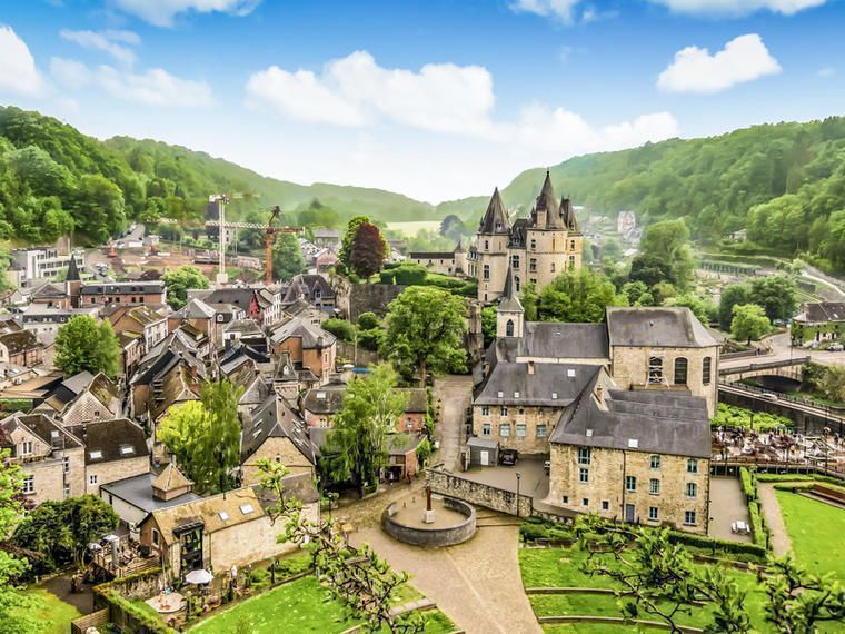 Aussicht auf Durbuy, Belgien