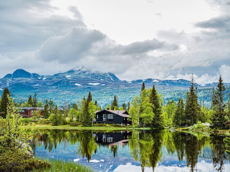 See in den Bergen Telemark Norwegen