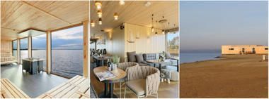 Seesauna, Strand und Beachbar