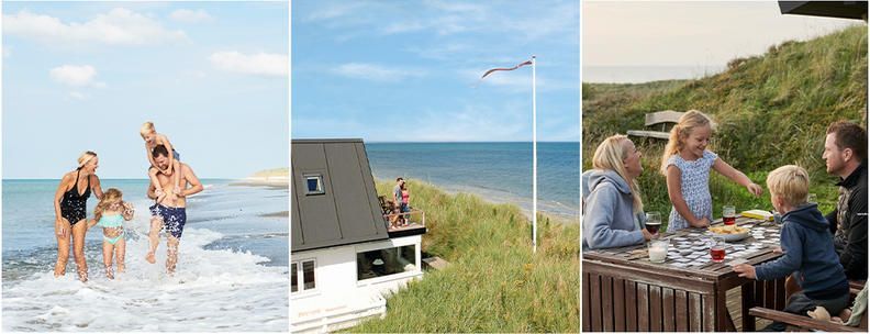 Ferienhausurlaub Herbst Dänemark Collage