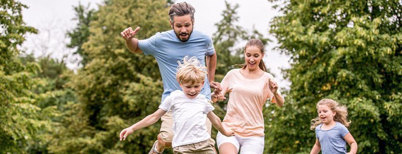 Familie Fußball Garten Ferienhaus