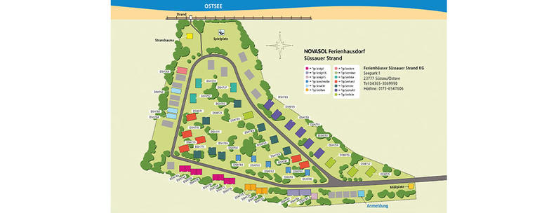 Ferienpark Süssauer Strand Karte