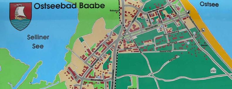 Ostseebad Baabe Karte
