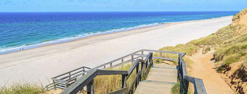 Schritte zum schönen Strand von Kampen auf Sylt