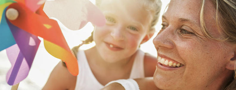 Mutter und Kind Urlaub