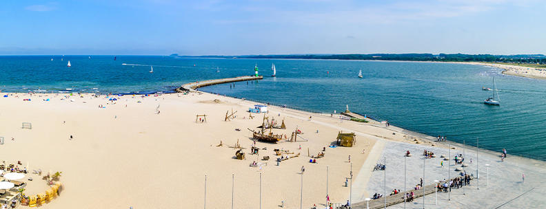 Travemünde an der Ostsee in Schleswig-Holstein