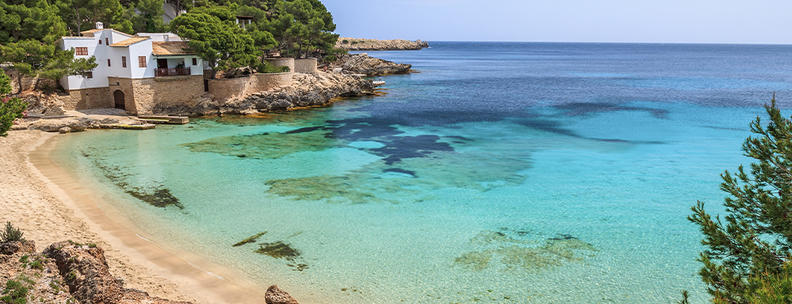 Strandbucht in Cala Gat, Mallorca, Spanien